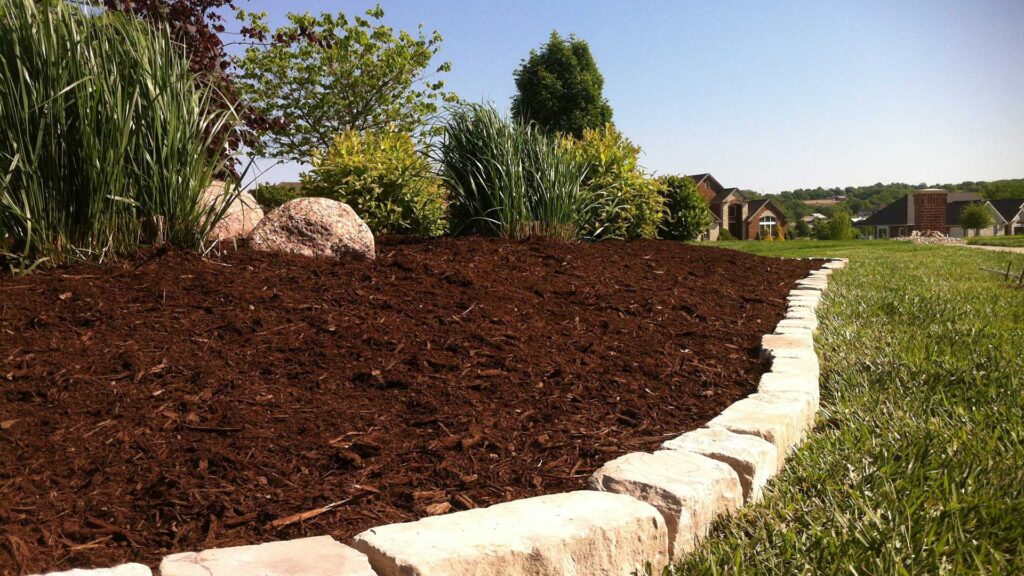 banner landscape bed installation